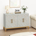 Green Accent Cabinet with Gold Trim X622129