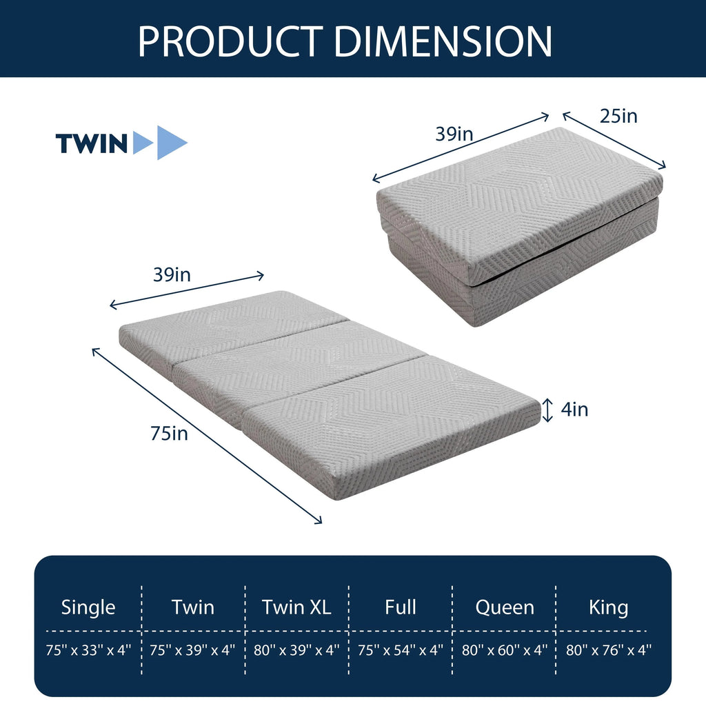 Twin Memory Foam Mattress Y180