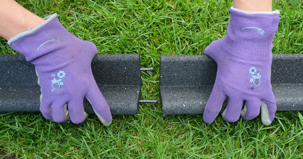 Black Rubber No Dig Landscape Garden Border Edging Pack 6 O85875