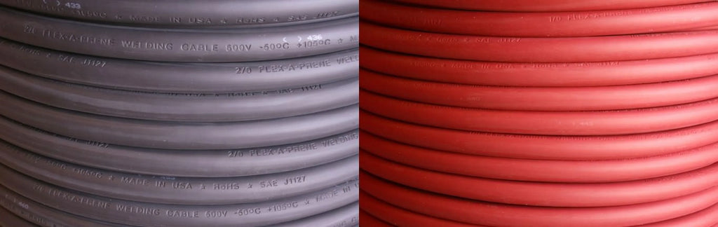 Black & Red 600 V Welding Battery Cable V960