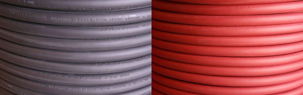 Black & Red 600 V Welding Battery Cable V960