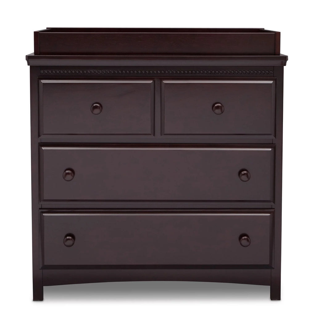 3 Drawer Dresser with Changing Top, Grey C3374