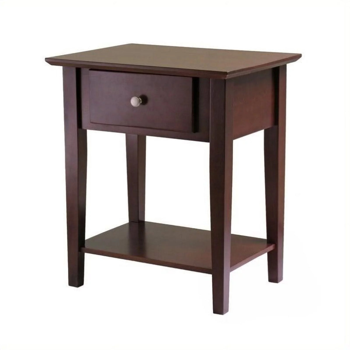 Shaker Nightstand with Drawer Antique Walnut X133386