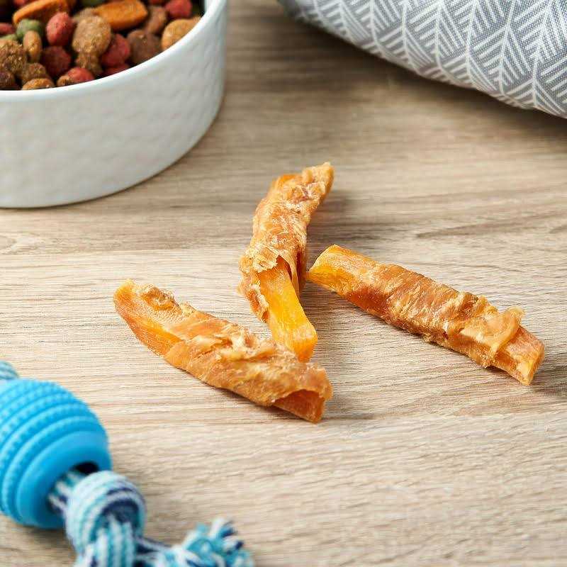 Sweet Potato Wrapped with Chicken Dog Treats J983