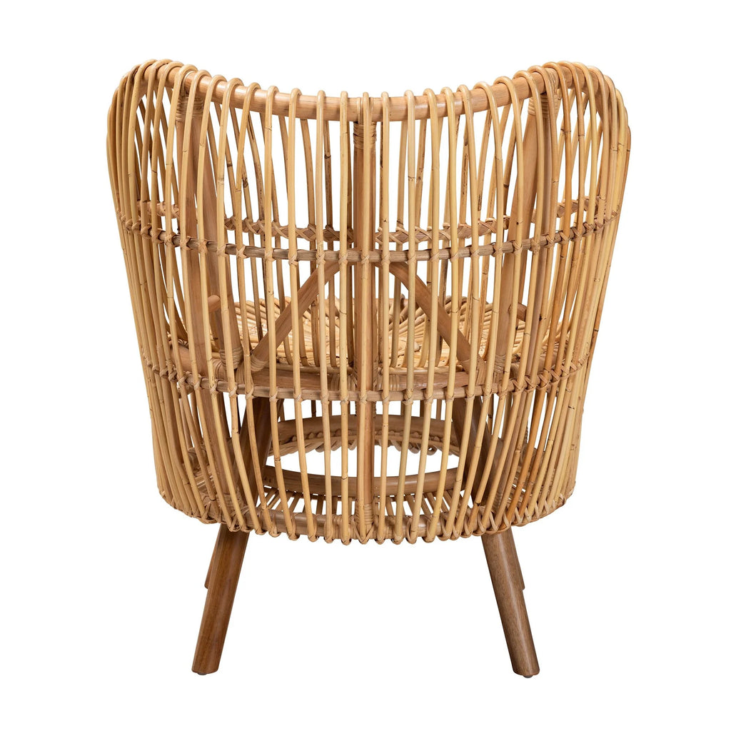 Natural Rattan Wide Seat Lounge Chair P792572