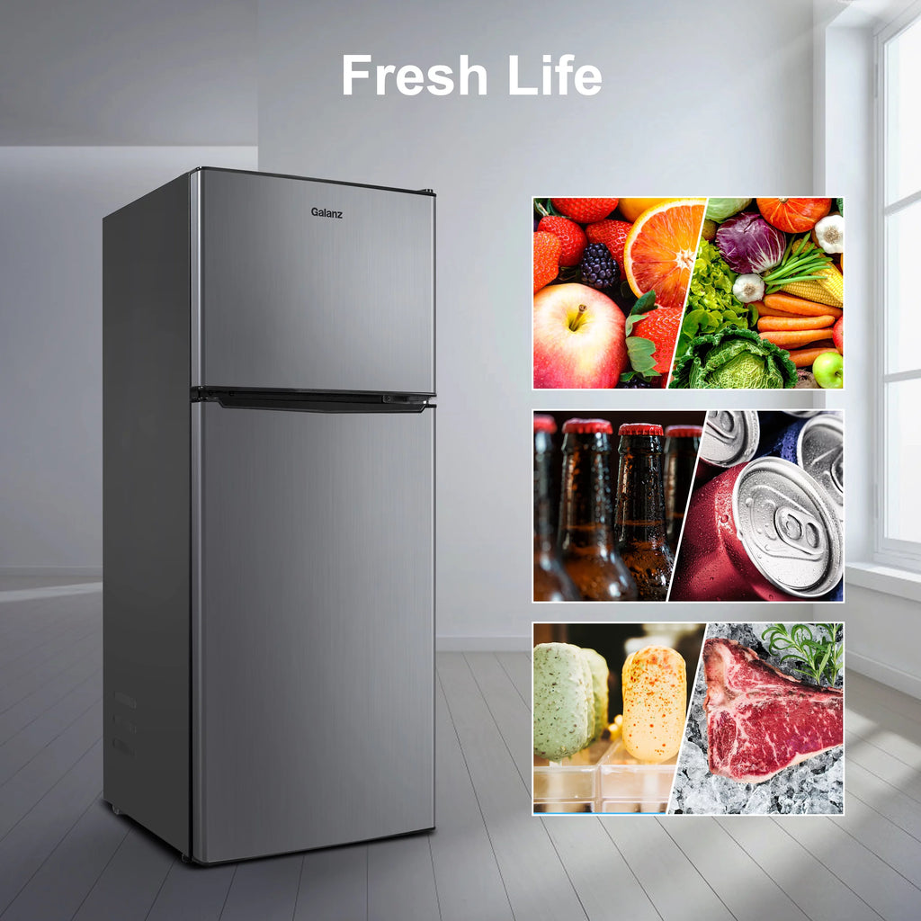 4.6 Cu ft Two Door Mini Fridge with Freezer M7135