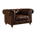 47" Brown Leather Sofa B446833