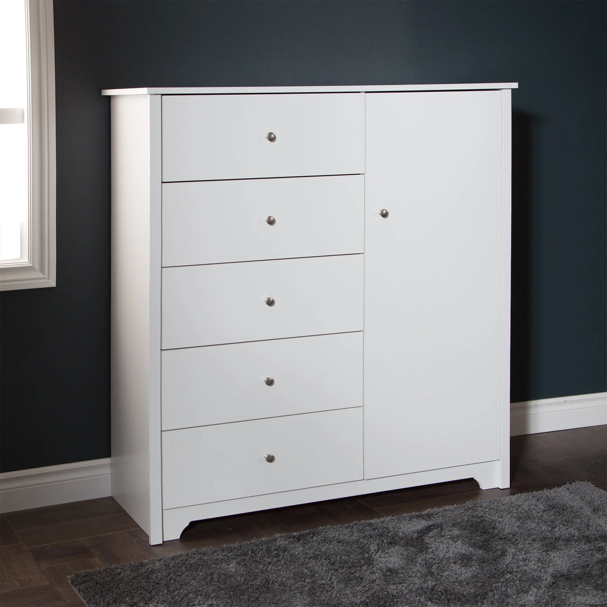 White Contemporary Chest V794