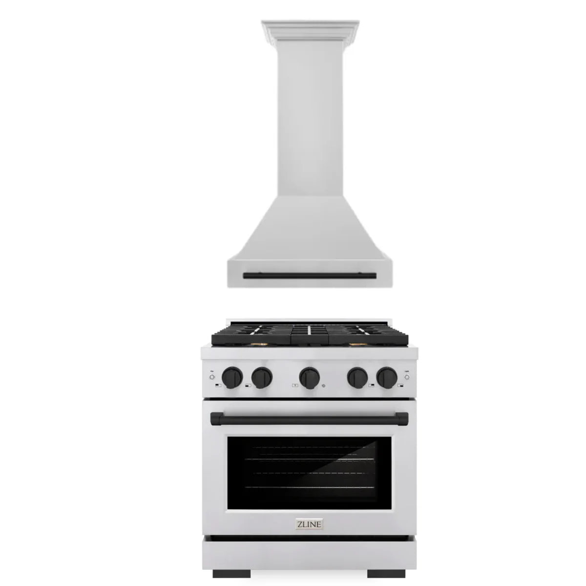 30 In. Gas Range and Range Hood in Stainless Steel R6619