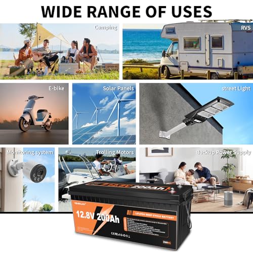 12V 300Ah LiFePO4 Lithium Battery with 200A BMS K308161