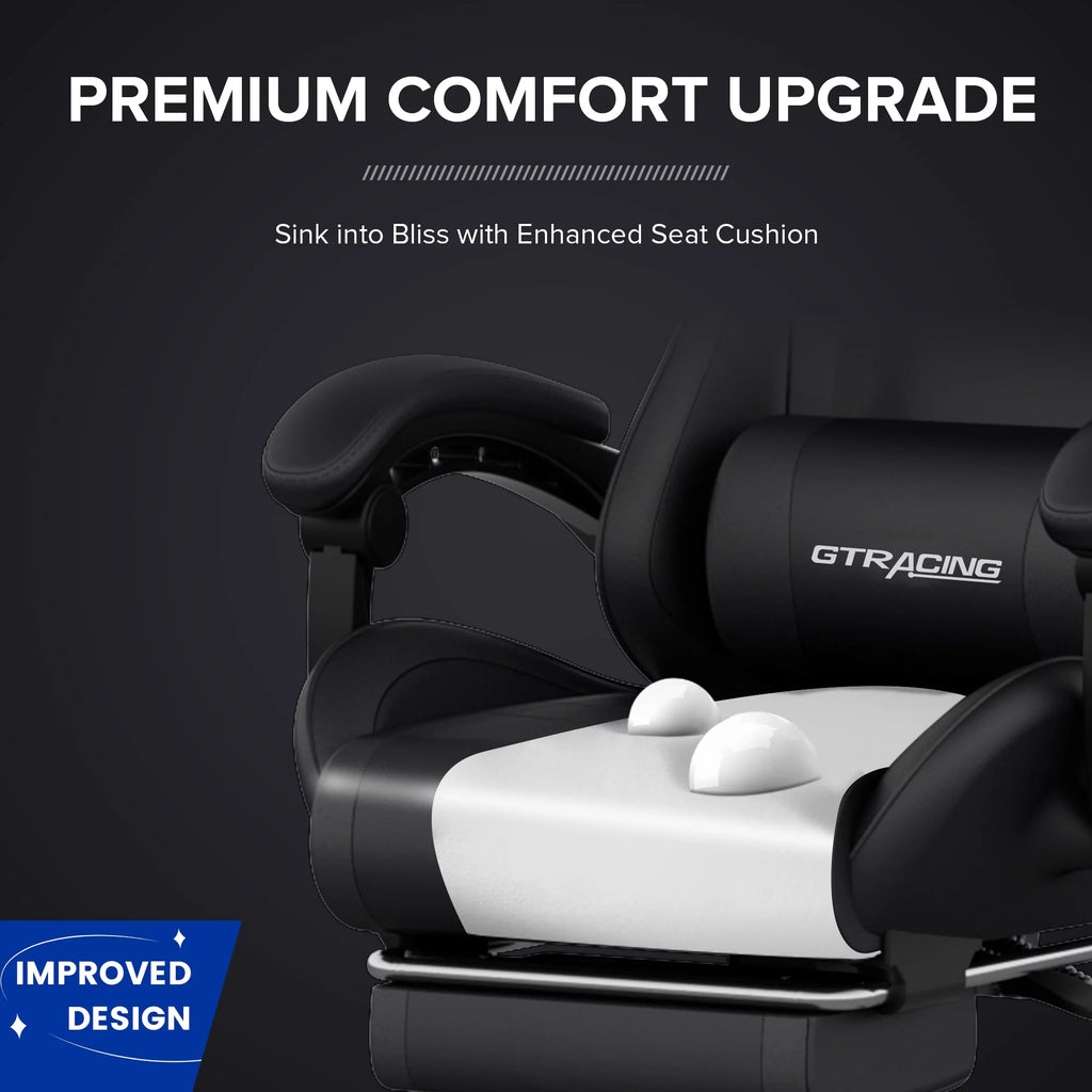 Blue Gaming Chair with Footrest C5731