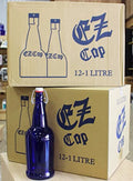 Cobalt Blue Glass Beer Bottles 2PK X8540
