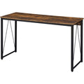 Weathered Oak and Black Wood Writing Desk B42556