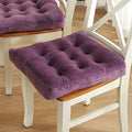 Dark Purple Velvet Square Seat Cushion 45x45cm Z4789