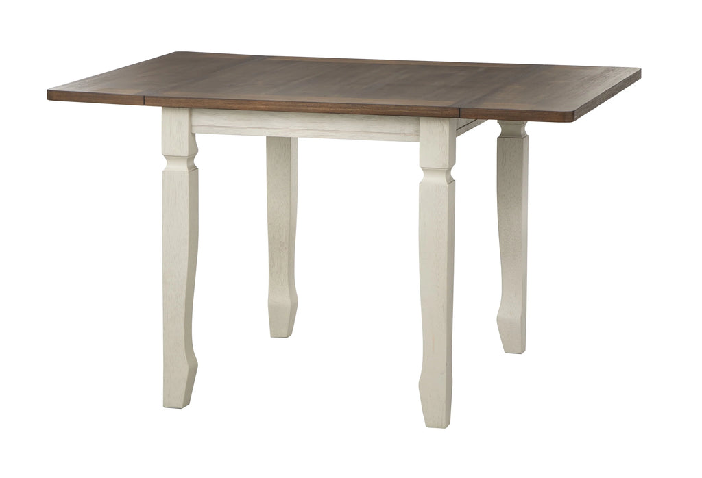 50 x 36 x 30 Walnut Antique White Dining Table P113094
