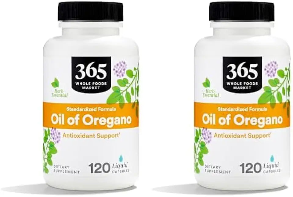 Oil of Oregano Liquid Capsules Vegan 120 Count Pack of 2 H966