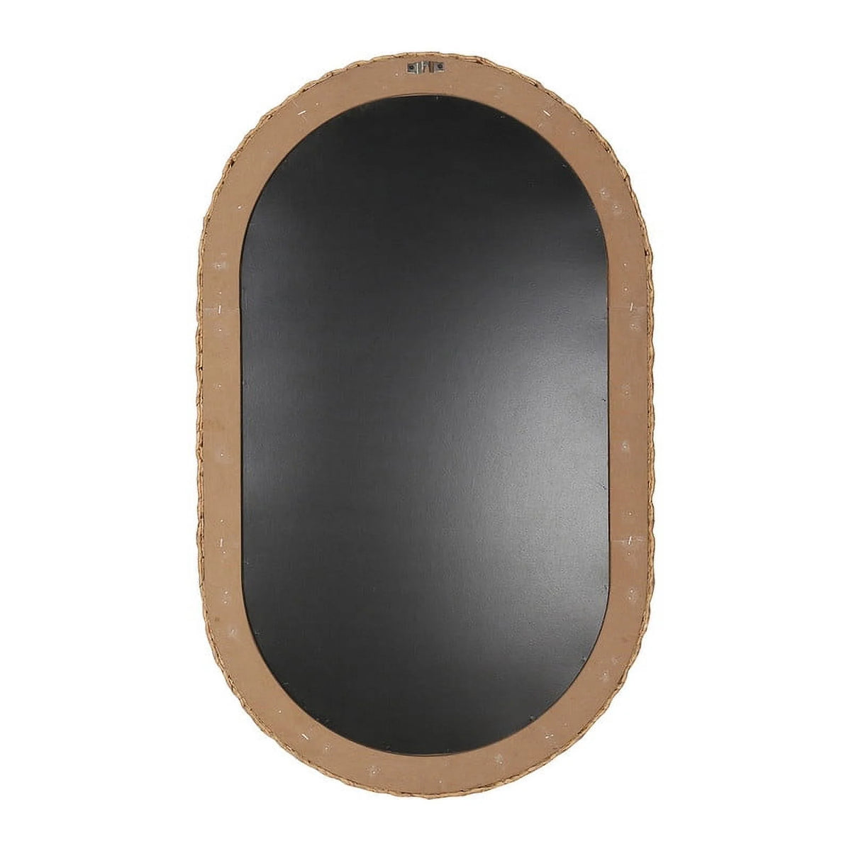 Oval Rattan Woven Wall Mirror G583