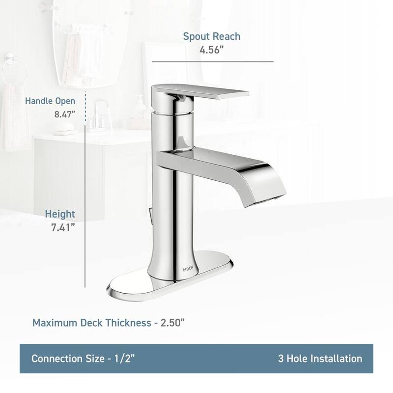 Single Handle Single Hole Bathroom Faucet Brushed Nickel Z458