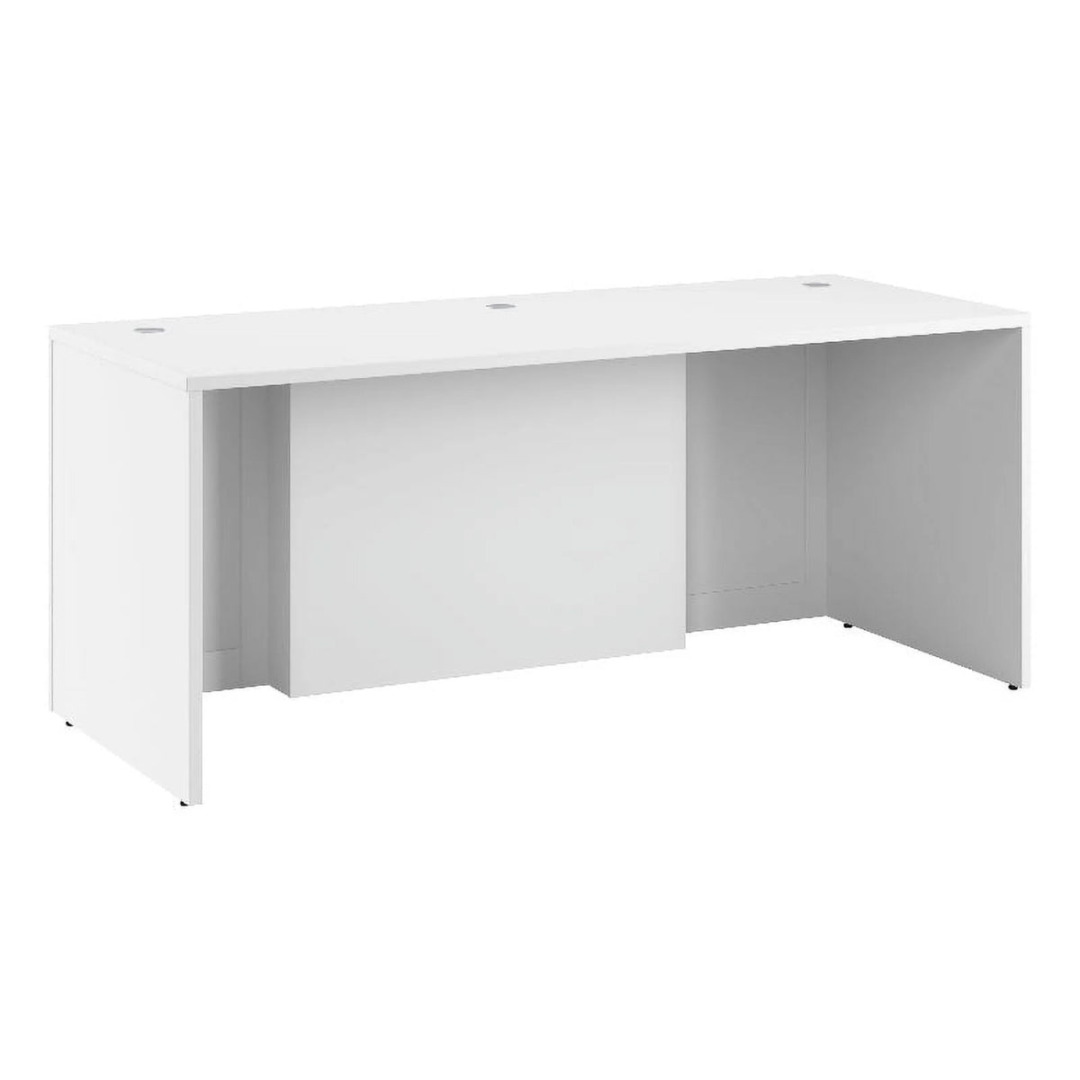 White Engineered Wood Executive Desk F979507