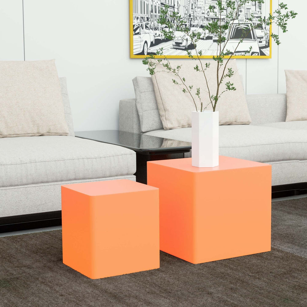 Walnut Side Table Coffee Table End Table Set of 2 B9274