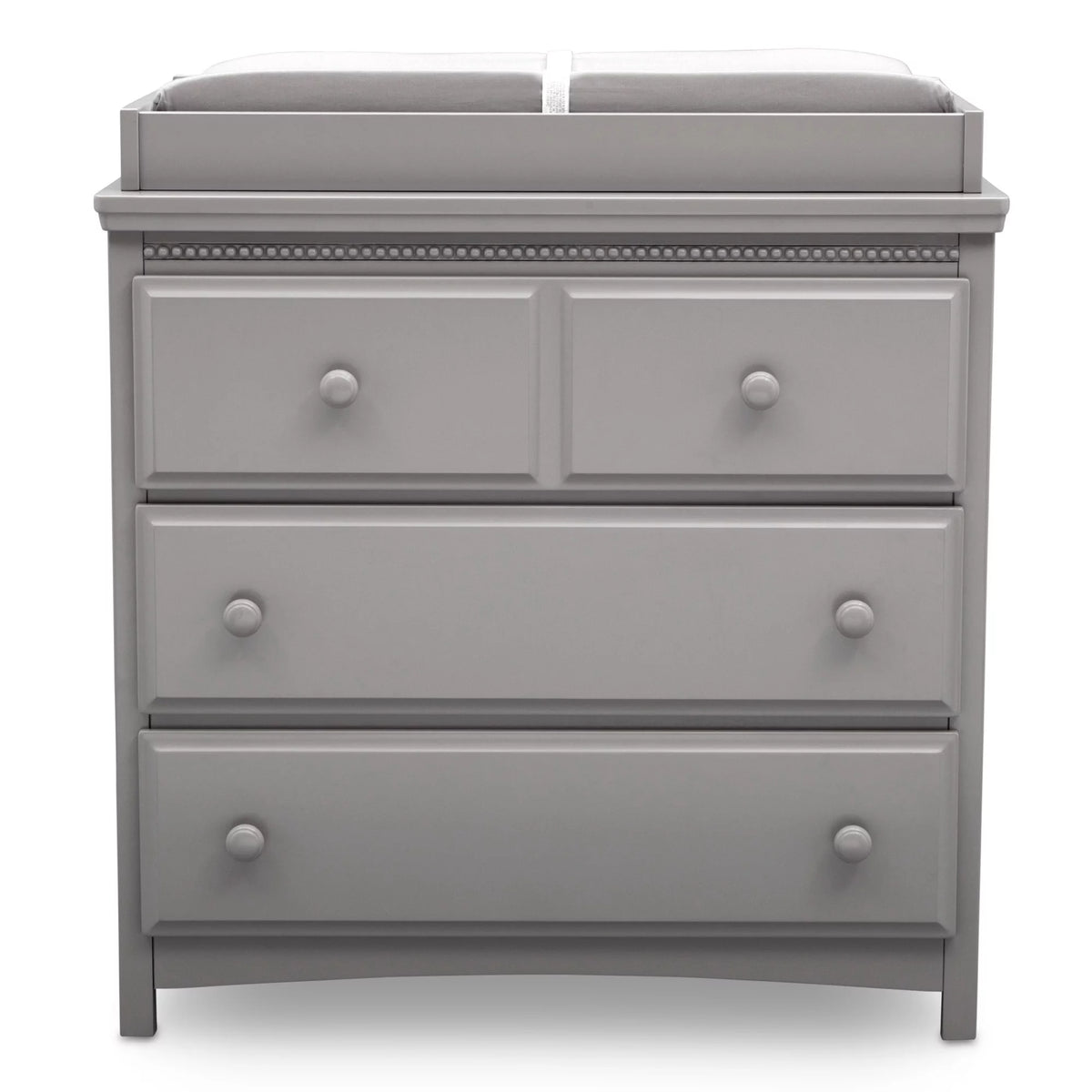 3 Drawer Dresser with Changing Top, Grey C3374