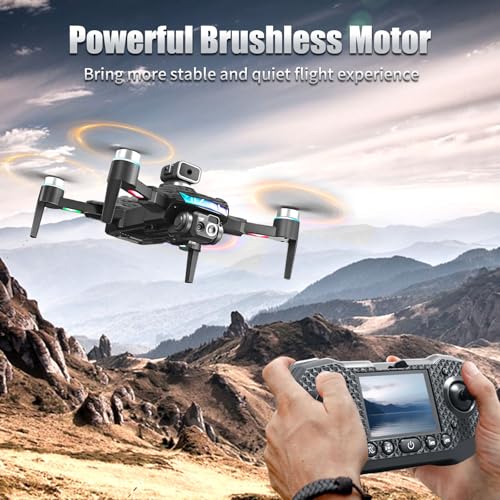 Drone with Camera 1080P RC Drone with Flashing Lights Q334