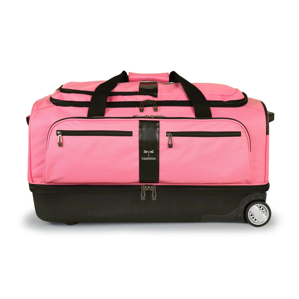 Pink/Black 28 inch Collapsible Duffel with Wheels H699983