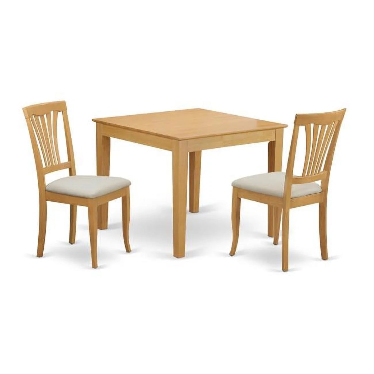 Oak Dining Table and 2 Chairs M439427