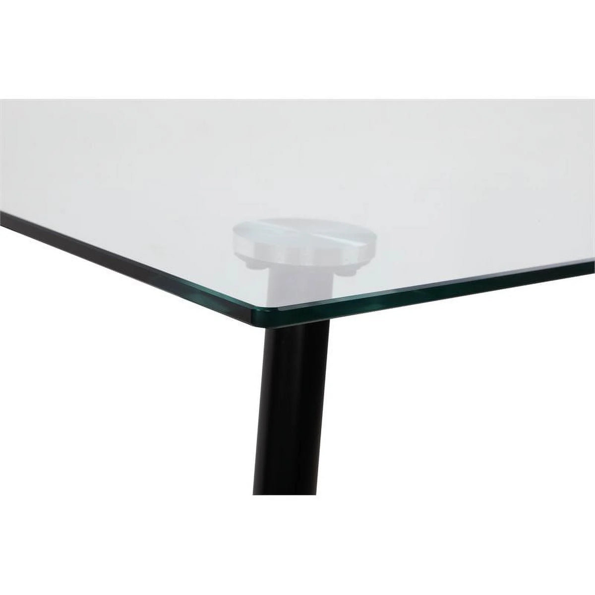 Contemporary Steel and Glass Dining Table U70173