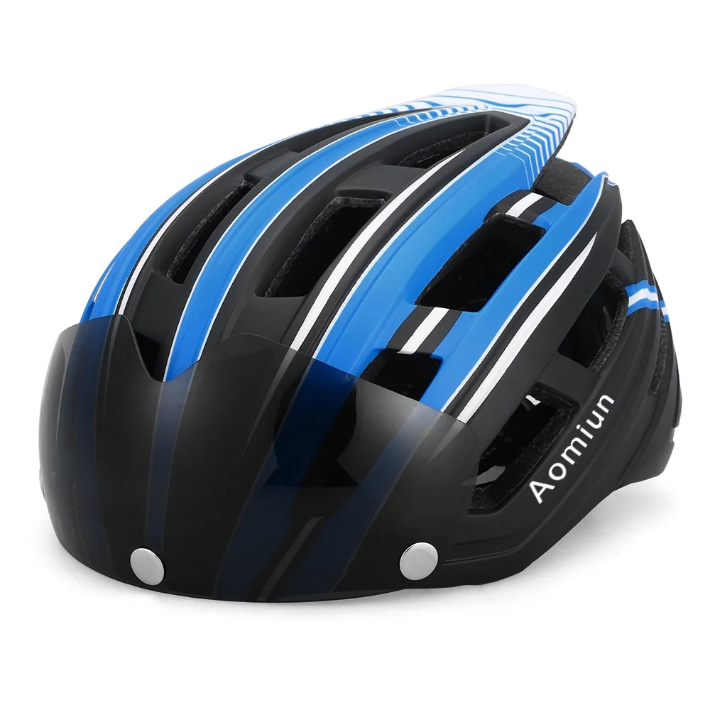 Mountain Bike Helmet with Back Light Detachable Magnetic Visor H83379