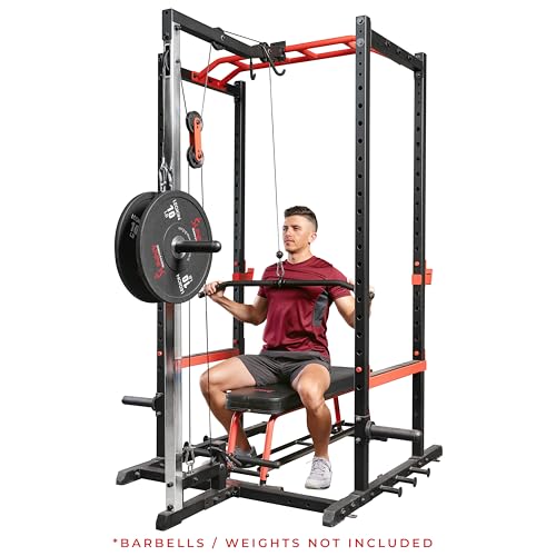 Strength Rack Power Cage with 1000 LB Weight Capacity Y8919