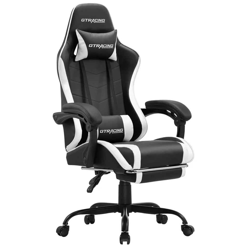 Blue Gaming Chair with Footrest C5731