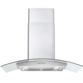 36 380 CFM Convertible Wall Mount Range Hood with Glass Canopy X67050