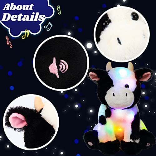 Light-up Singing White Plush Reindeer B1201