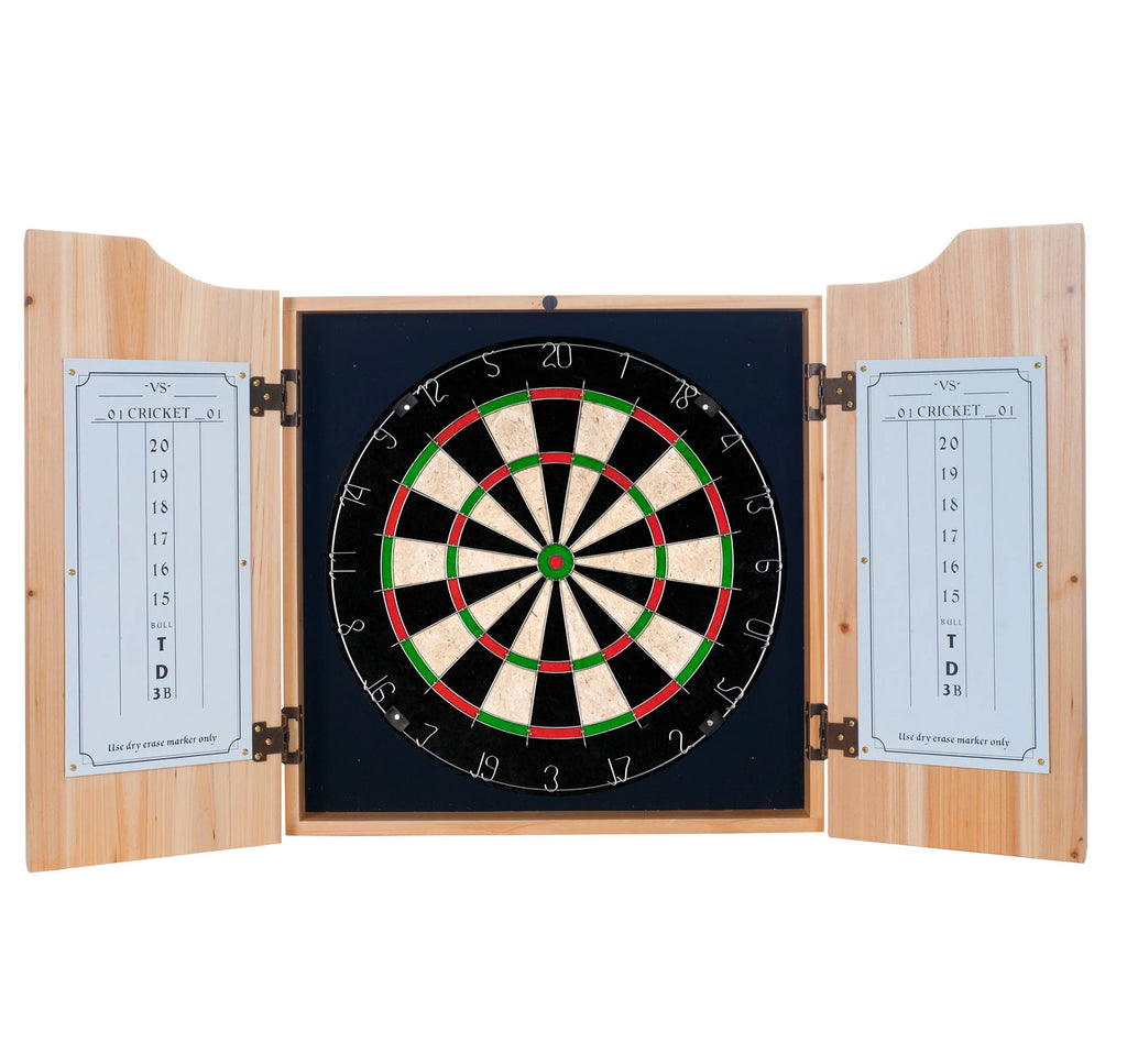 Dart Cabinet Set with Darts and Board Y88092
