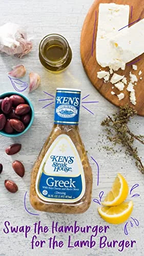 Greek Dressing with Feta Cheese & Black Olives 16 FL OZ (Pack of 6) A74188