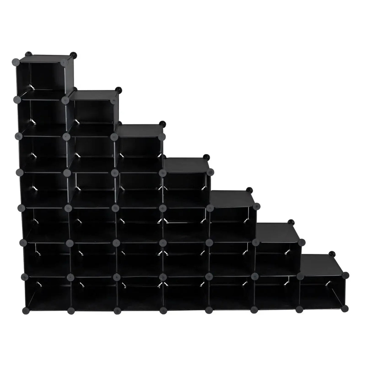 7-Tier 28-Pair Plastic Shoe Rack D874