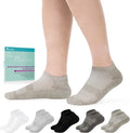 5 Pairs Non-Binding Low Cut Diabetic Bamboo Socks Size 5-13 G4064