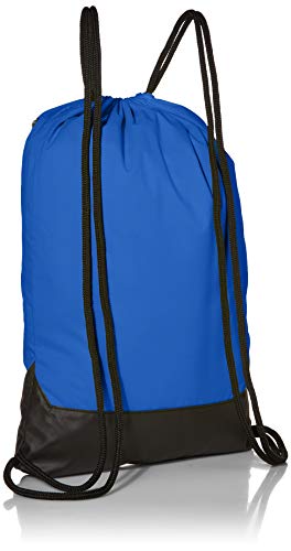 Drawstring Backpack with Zipper Pocket A7367