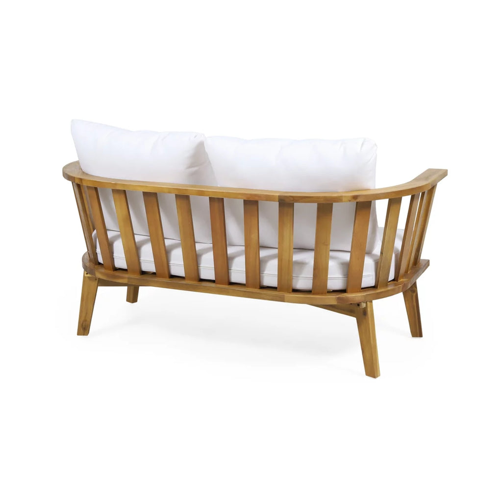 Wooden Loveseat and Coffee Table Set U752