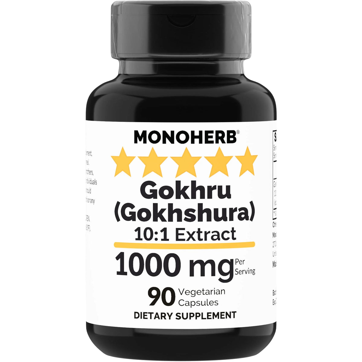 Gokhru Extract 1000 mg 90 Vegetarian Capsules L144