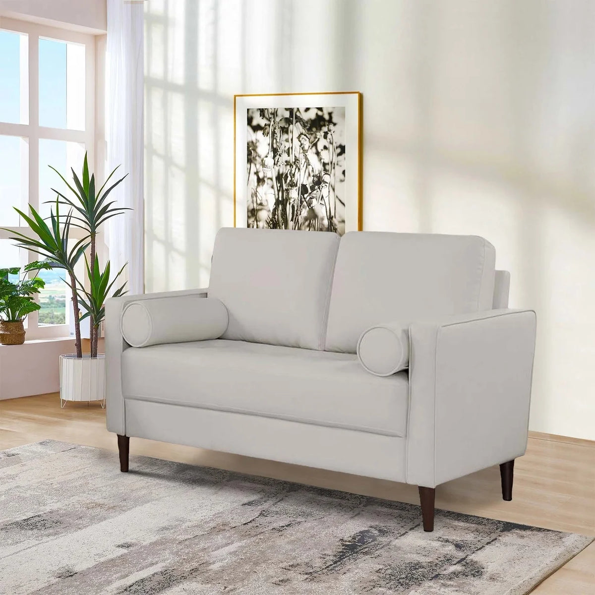 Off White Loveseat I5181