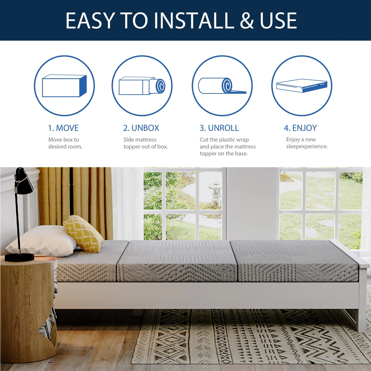 Twin Memory Foam Mattress Y180