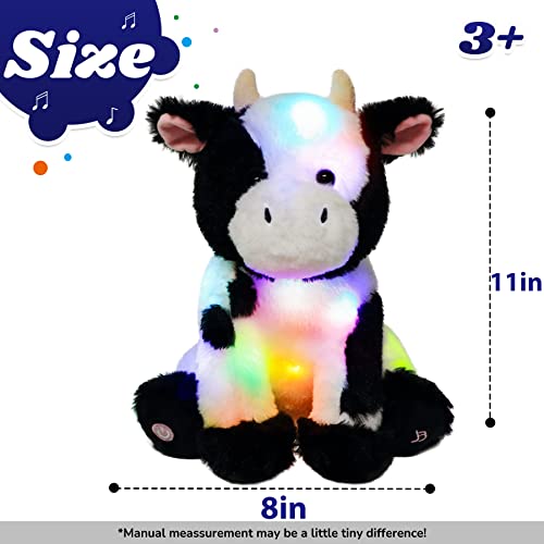 Light-up Singing White Plush Reindeer B1201