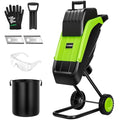 15-Amp Electric Wood Chipper Shredder with 50L Collection Bag H424