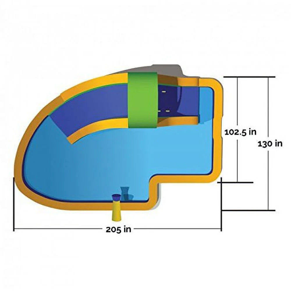 19' Inflatable Water Slide R50575