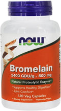 Bromelain 2400 GDU/g 500 mg 120 vcaps E5747