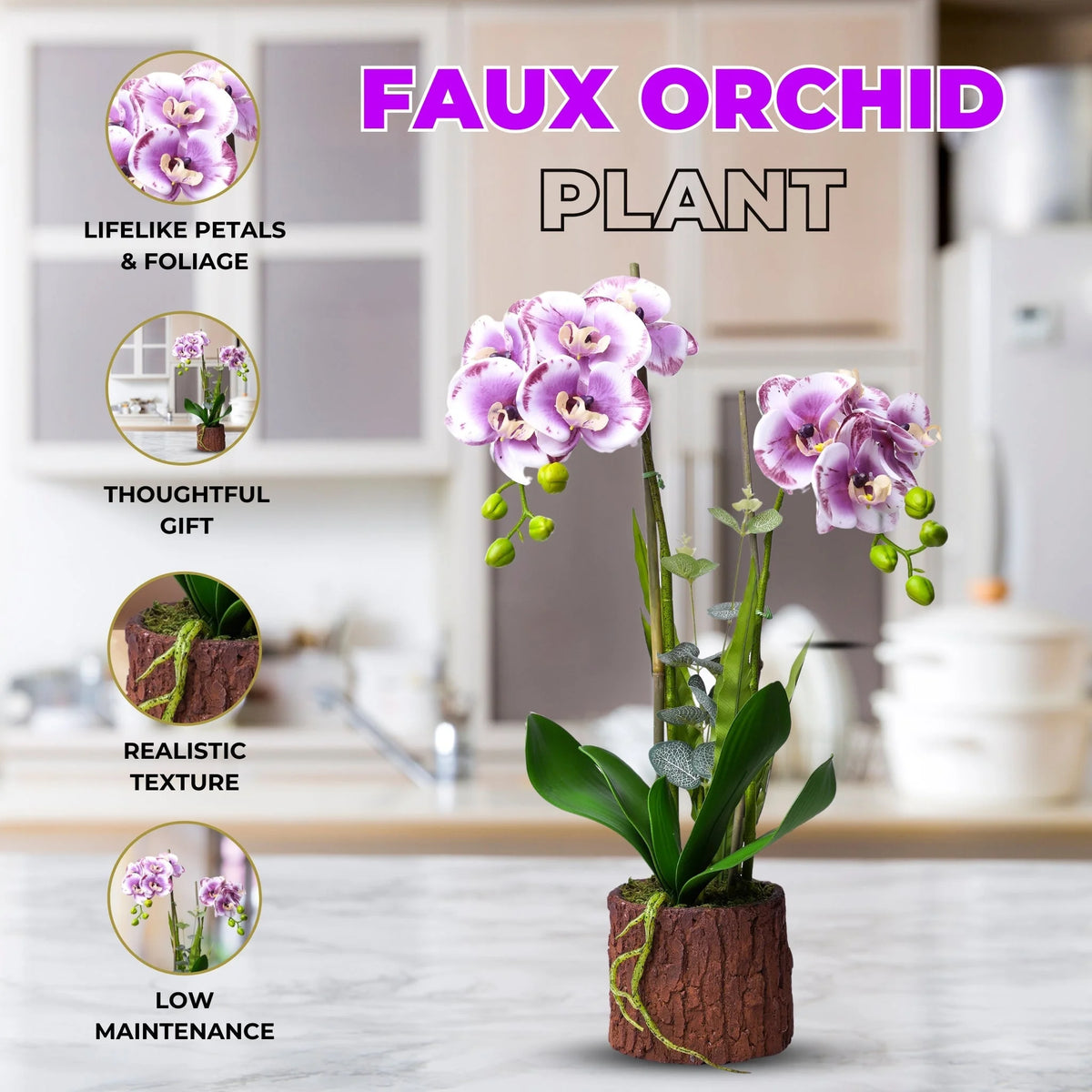 Faux Orchid Artificial Plant T708073