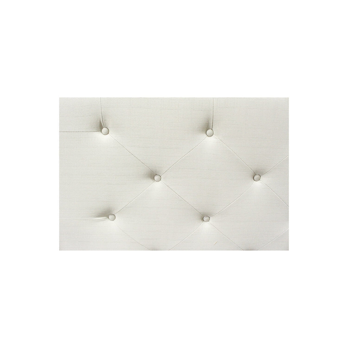 Beige Fabric Upholstered Wingback Platform Bed T9571