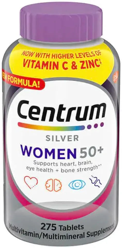 Women 50 Plus Multivitamin 275 Tablets Non-GMO Gluten Free L487275